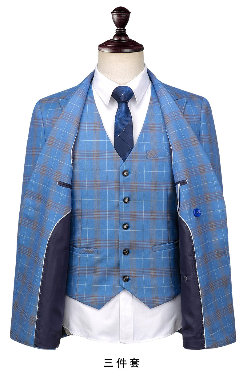 The Bluecheck Marquis – Command the Room with Timeless Elegance