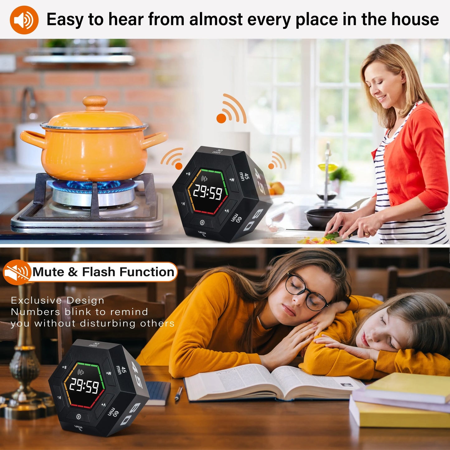 Focus Flow Hex: Magnetic Pomodoro Timer: Smart, Versatile
