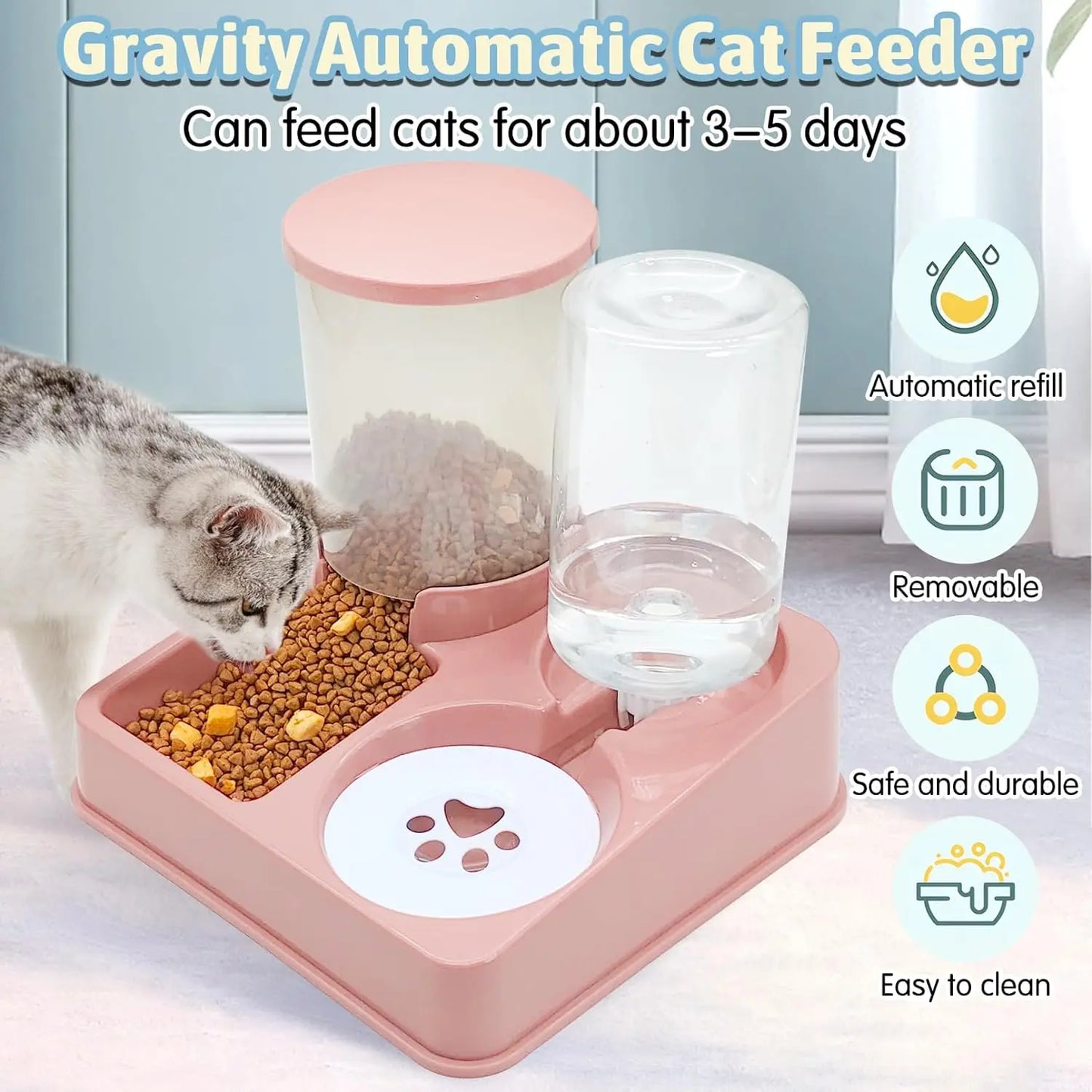 WhiskerWise Duo Diner: Comida inteligente para mascotas modernas