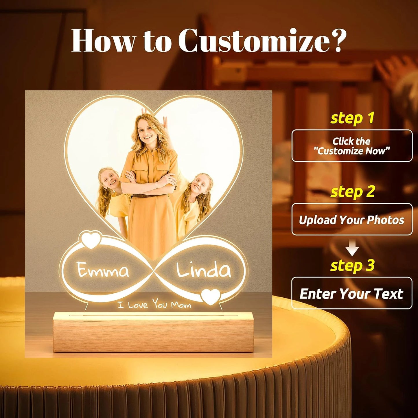 &nbsp;EternaGlow Acrylic Frame – Where Memories Shine Forever