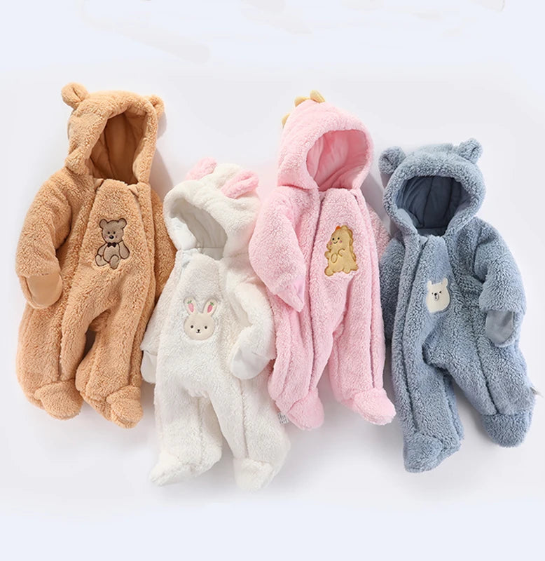 Cosy Cub Hooded Romper – Snug Comfort for Your Little Explorer