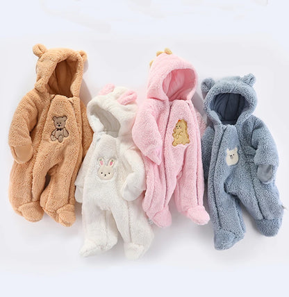 Cosy Cub Hooded Romper – Snug Comfort for Your Little Explorer