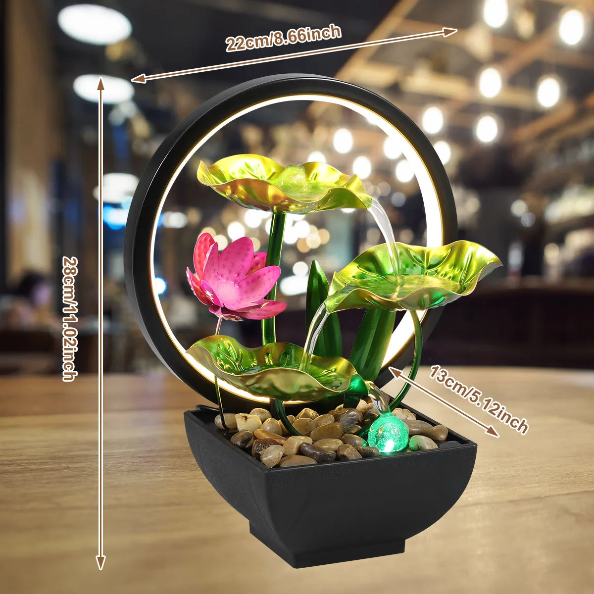 AquaGlow Stonefall Fountain – A Touch of Tranquillity for Your Space