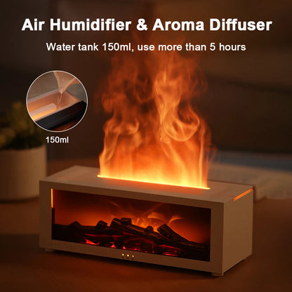 AuraFlare LED Aroma Humidifier – Bring Warmth, Calm &amp; Fragrance to Your Space