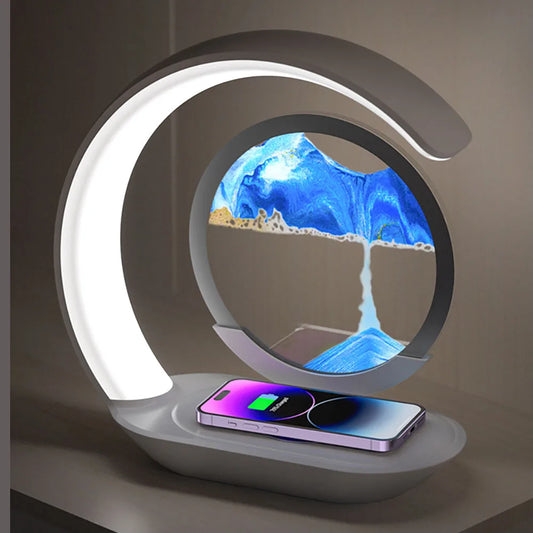 Timeless Flow Quicksand Lamp – Light, Motion &amp; Serenity Combined