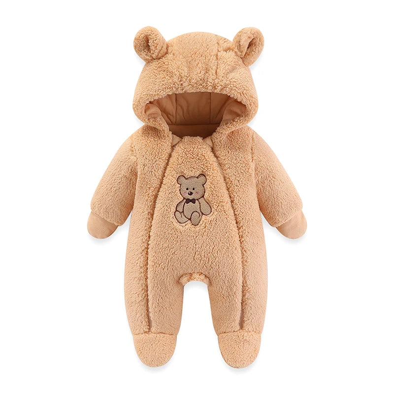 Cosy Cub Hooded Romper – Snug Comfort for Your Little Explorer