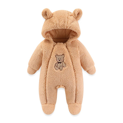 Cosy Cub Hooded Romper – Snug Comfort for Your Little Explorer