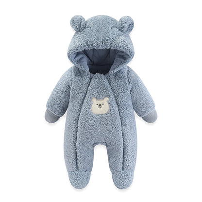 Cosy Cub Hooded Romper – Snug Comfort for Your Little Explorer