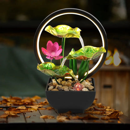 AquaGlow Stonefall Fountain – A Touch of Tranquillity for Your Space