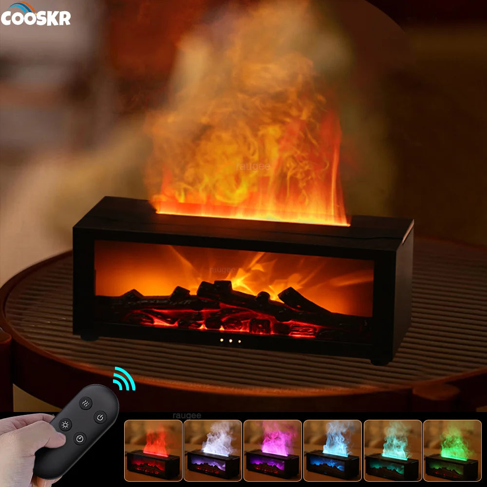 AuraFlare LED Aroma Humidifier – Bring Warmth, Calm &amp; Fragrance to Your Space